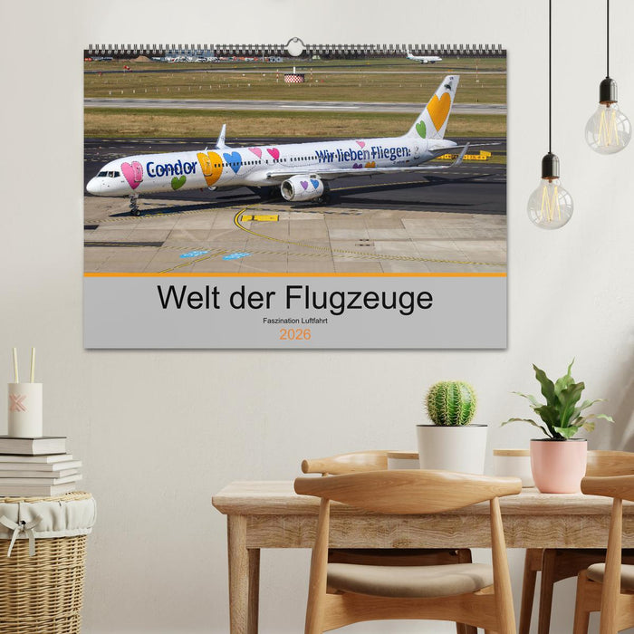 Welt der Flugzeuge - Faszination Luftfahrt 2026 (CALVENDO Wandkalender 2026)
