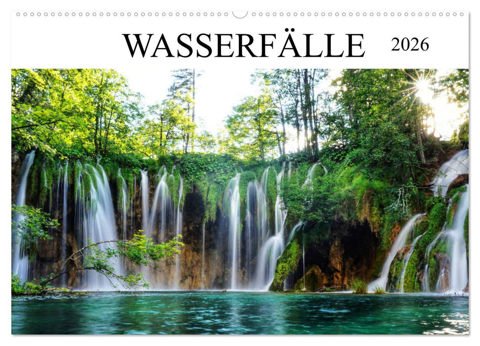 Wasserfälle - die schönsten Wasserfälle der Welt (CALVENDO Wandkalender 2026)