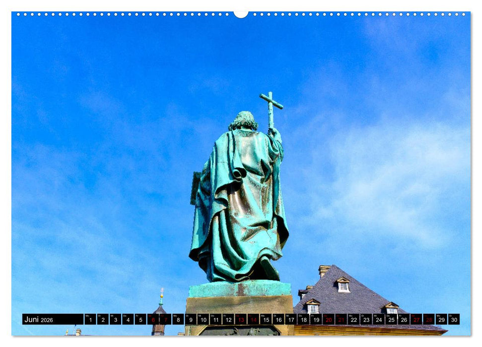 Ein Blick auf die Barockstadt Fulda (CALVENDO Wandkalender 2026)