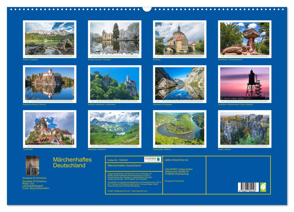 Märchenhaftes Deutschland (CALVENDO Wandkalender 2026)
