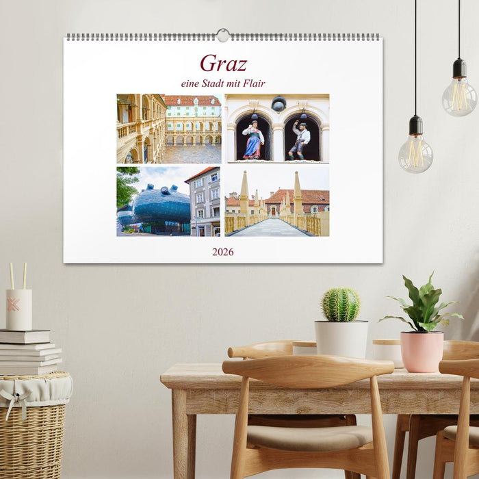Graz - eine Stadt mit Flair (CALVENDO Wandkalender 2026)