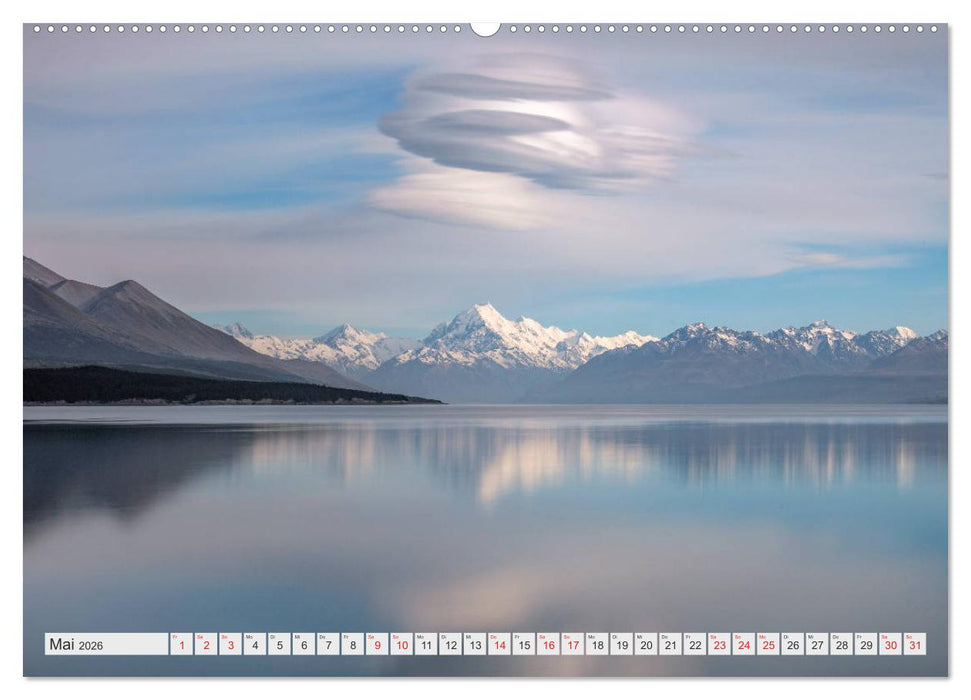 Neuseeland Südinsel - Spektakuläre Naturlandschaften im Kiwiland (CALVENDO Wandkalender 2026)
