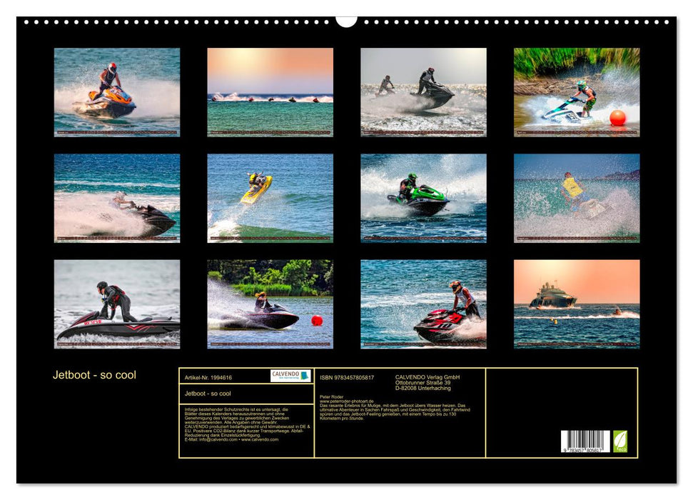 Jetboot - so cool (CALVENDO Wandkalender 2026)