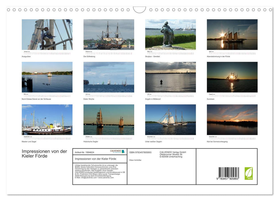 Impressionen von der Kieler Förde (CALVENDO Wandkalender 2026)