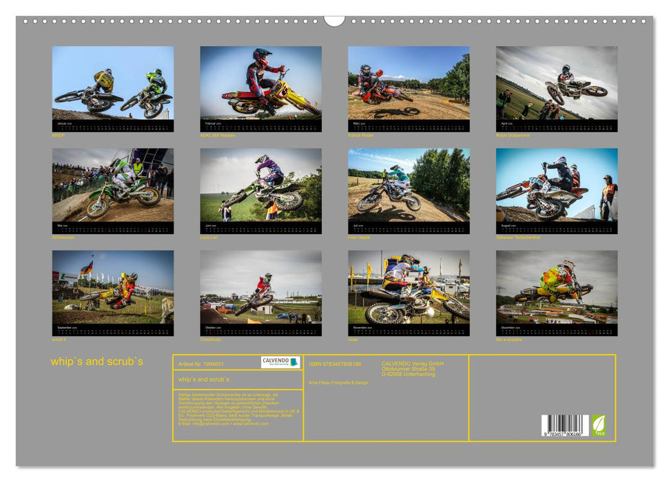 whip`s and scrub`s (CALVENDO Wandkalender 2026)