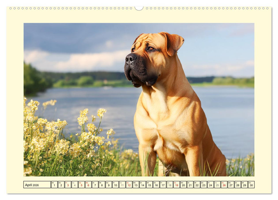 Der Tosa Inu. Japans legendärer Mastiff (CALVENDO Wandkalender 2026)