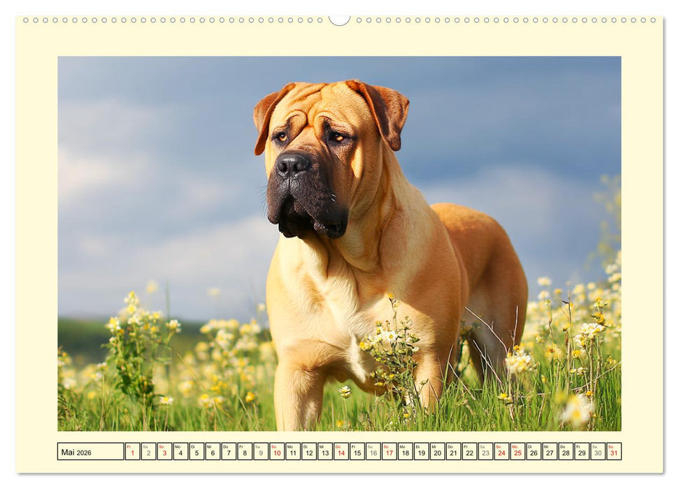 Der Tosa Inu. Japans legendärer Mastiff (CALVENDO Wandkalender 2026)