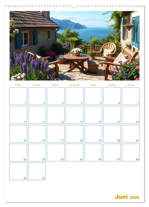 Cottageträume - Ein Jahr voller ländlicher Magie (CALVENDO Wandkalender 2026)