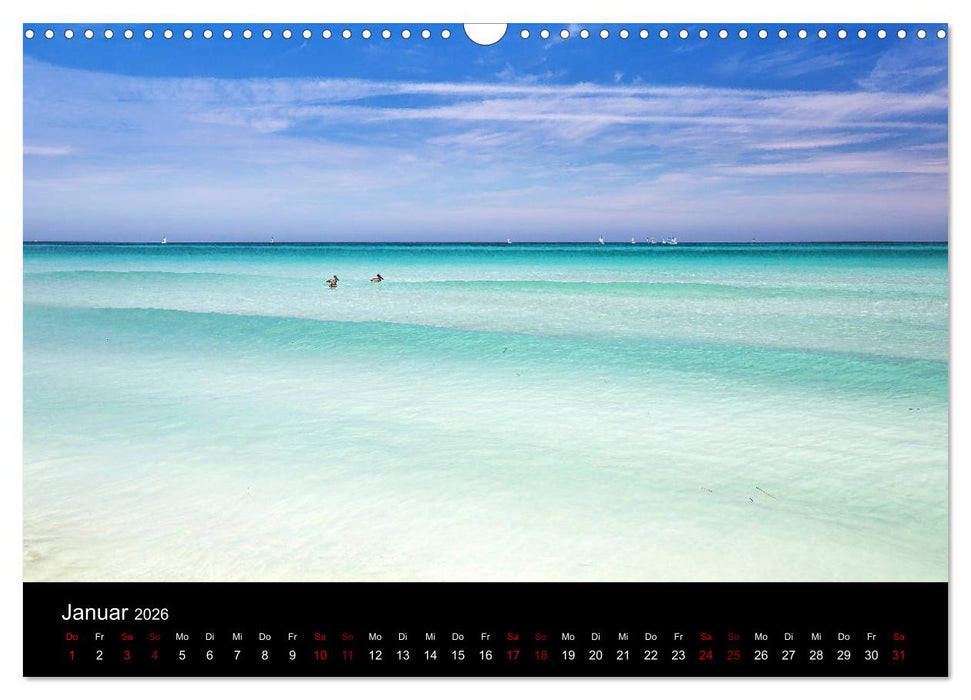 Kuba Varadero 2026 Leben im Paradies (CALVENDO Wandkalender 2026)