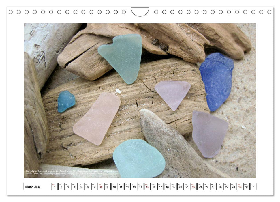 Meerglas - Juwelen der Meeres (CALVENDO Wandkalender 2026)