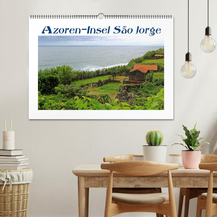 Azoren-Insel Sao Jorge – traumhafte Fajas auf dem grünsten Eiland Portugals (CALVENDO Wandkalender 2026)
