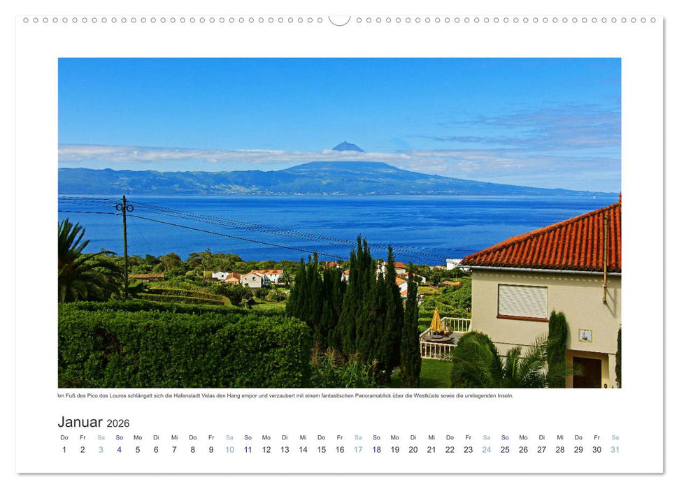 Azoren-Insel Sao Jorge – traumhafte Fajas auf dem grünsten Eiland Portugals (CALVENDO Wandkalender 2026)