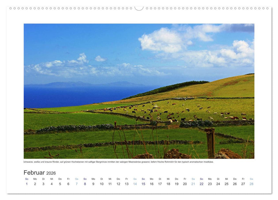 Azoren-Insel Sao Jorge – traumhafte Fajas auf dem grünsten Eiland Portugals (CALVENDO Wandkalender 2026)