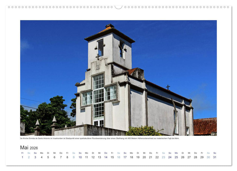 Azoren-Insel Sao Jorge – traumhafte Fajas auf dem grünsten Eiland Portugals (CALVENDO Wandkalender 2026)