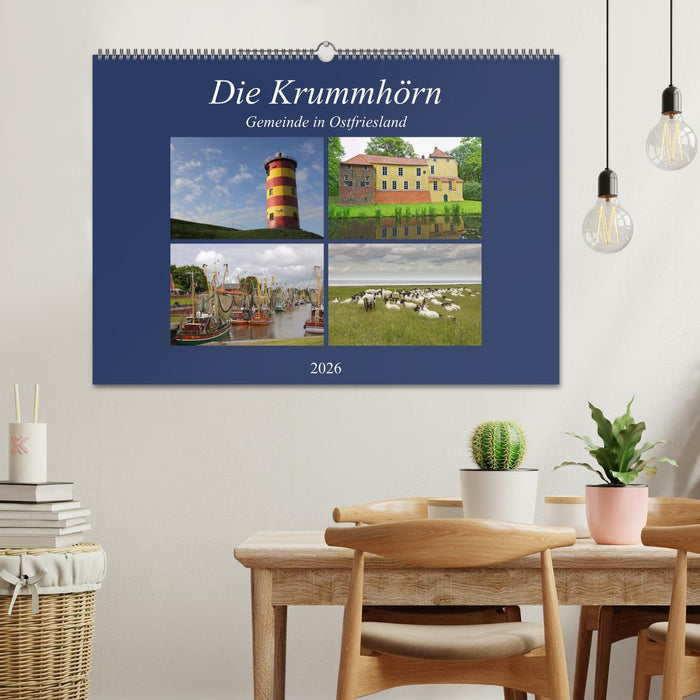 Die Krummhörn Gemeinde in Ostfriesland (CALVENDO Wandkalender 2026)