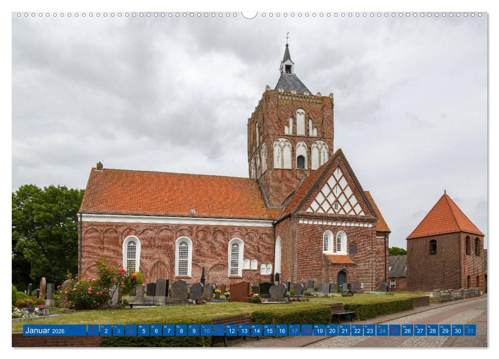 Die Krummhörn Gemeinde in Ostfriesland (CALVENDO Wandkalender 2026)