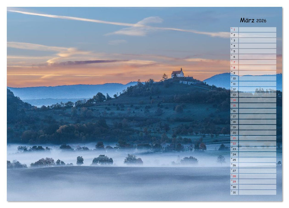 Rund um die Wurmlinger Kapelle (CALVENDO Wandkalender 2026)