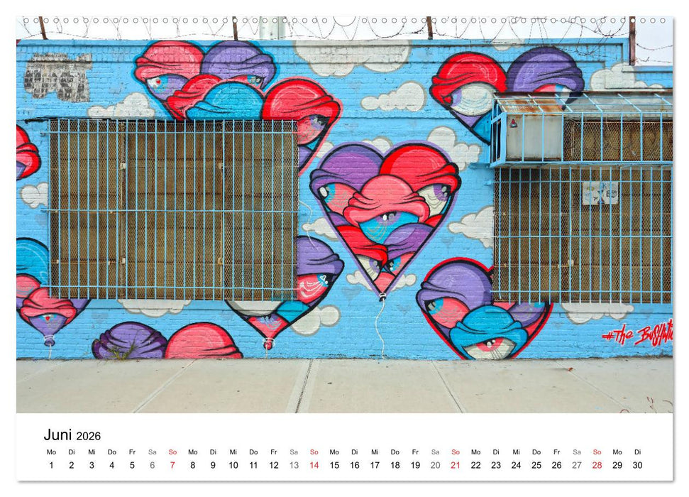 Brooklyn Street Art (CALVENDO Premium Wandkalender 2026)