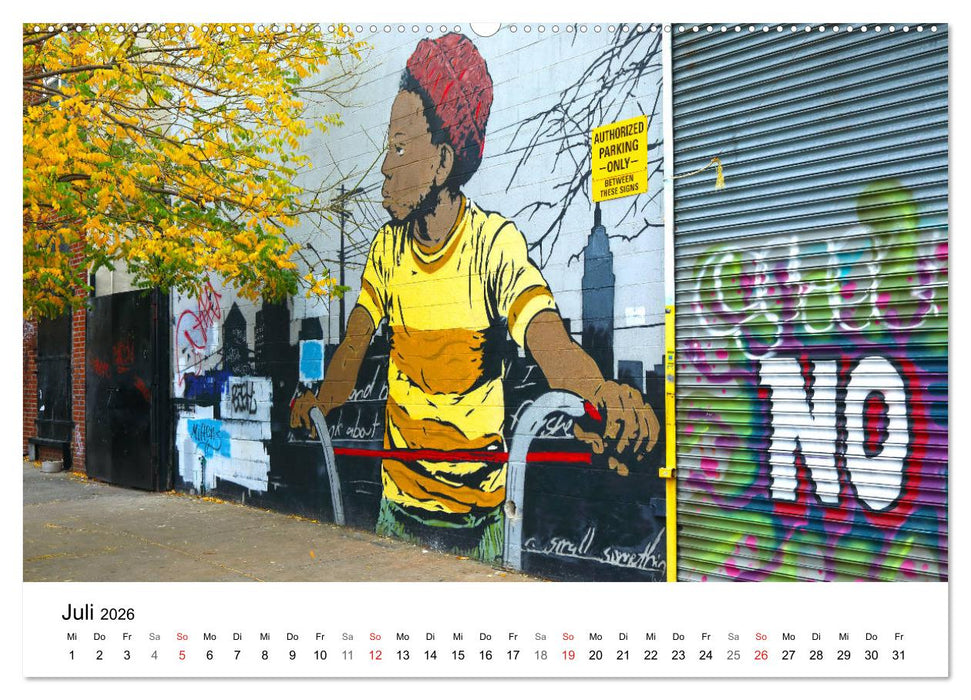 Brooklyn Street Art (CALVENDO Premium Wandkalender 2026)