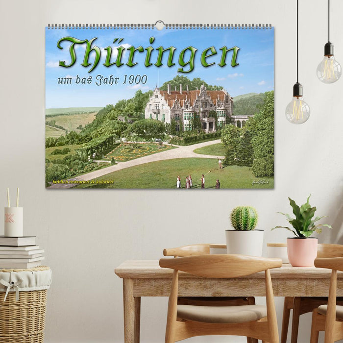 Thüringen um das Jahr 1900 – Fotos neu restauriert und detailcoloriert. (CALVENDO Wandkalender 2026)