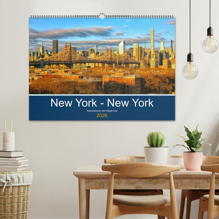 New York - New York. Impressionen der Mega-City (CALVENDO Wandkalender 2026)