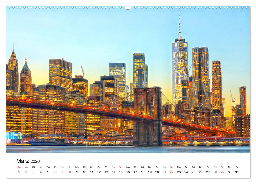 New York - New York. Impressionen der Mega-City (CALVENDO Wandkalender 2026)