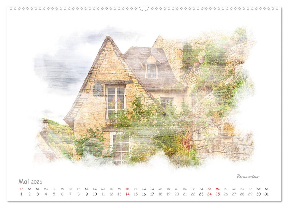 Romantisches Périgord (CALVENDO Wandkalender 2026)