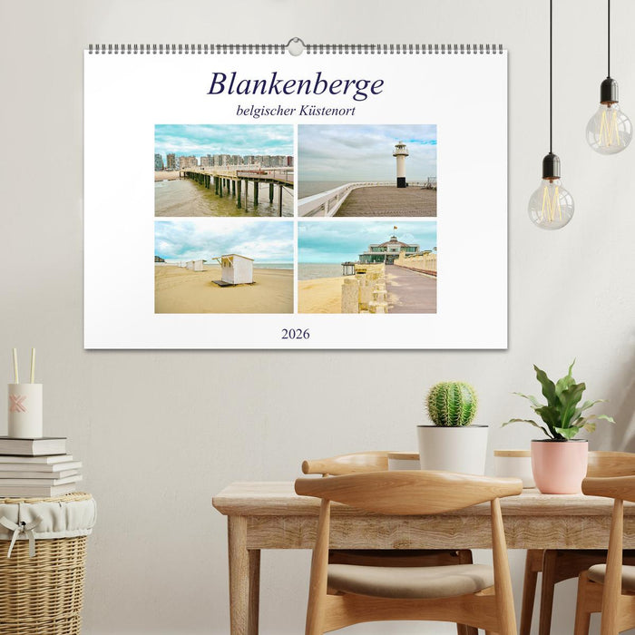 Blankenberge - belgischer Küstenort (CALVENDO Wandkalender 2026)