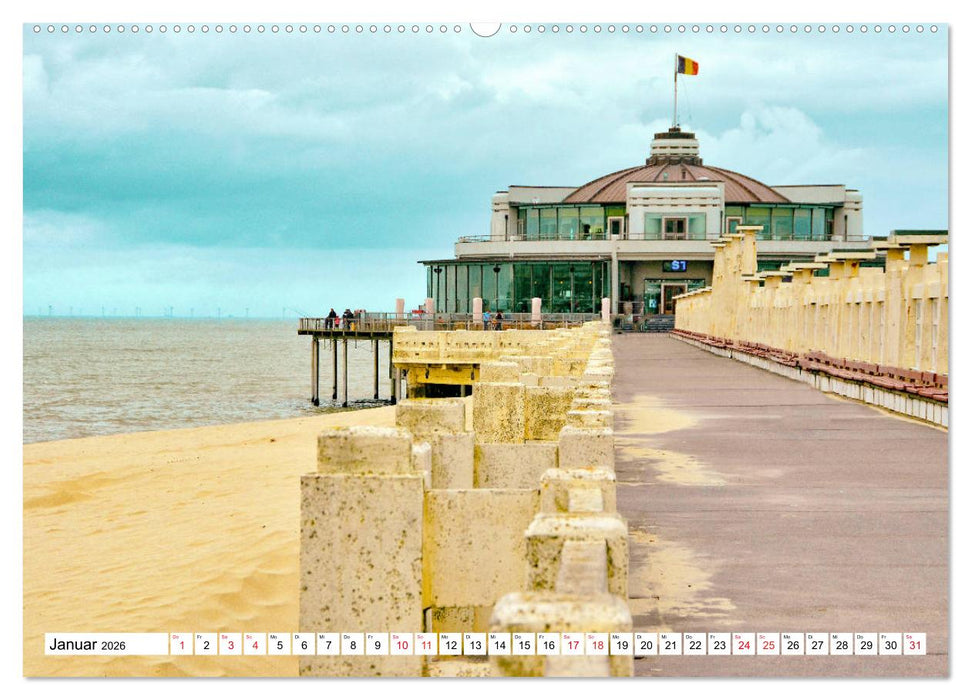 Blankenberge - belgischer Küstenort (CALVENDO Wandkalender 2026)
