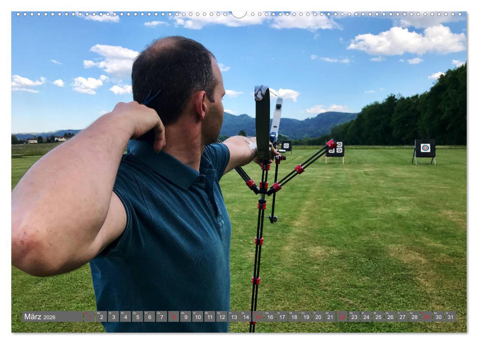 Bogenschießen. Sport - Spaß - Spannung (CALVENDO Wandkalender 2026)
