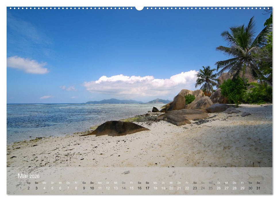 Seychellen - Paradis im indischen Ozean (CALVENDO Wandkalender 2026)