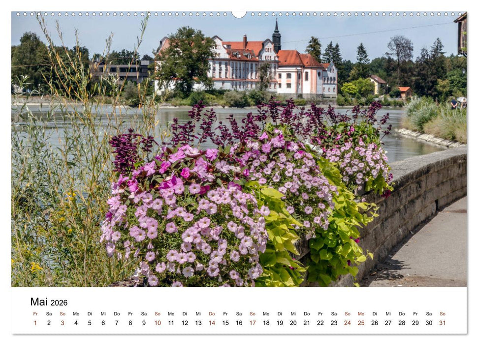 Sonniges Schärding, Barockstadt am Inn (CALVENDO Wandkalender 2026)
