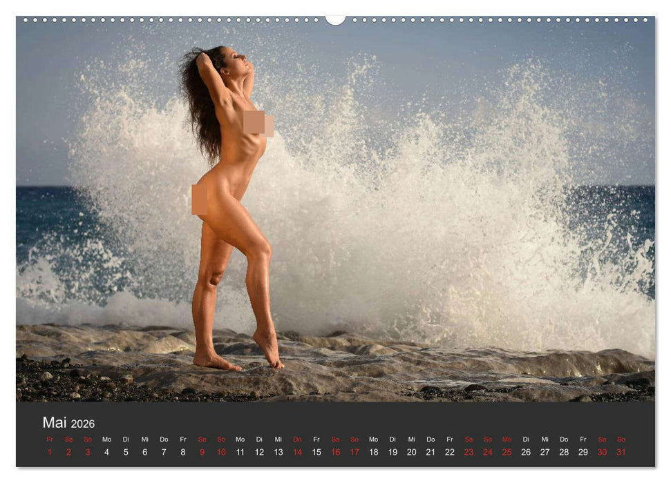 Aktfotografie am Meer (CALVENDO Wandkalender 2026)