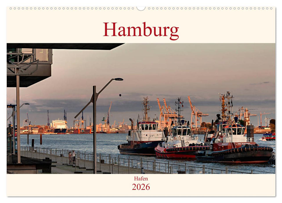 Hamburg Hafen (CALVENDO Wandkalender 2026)
