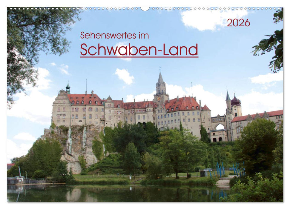 Sehenswertes im Schwaben-Land (CALVENDO Wandkalender 2026)
