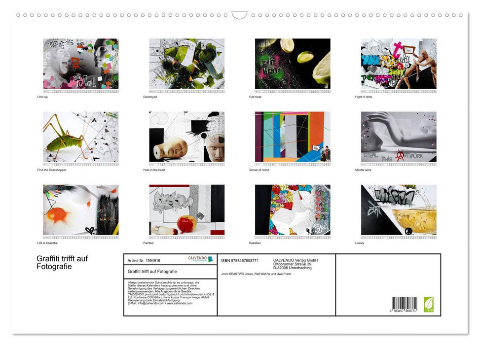 Graffiti trifft auf Fotografie (CALVENDO Wandkalender 2026)