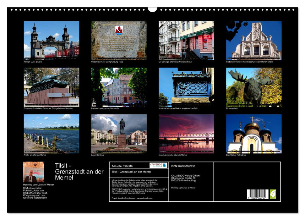 Tilsit - Grenzstadt an der Memel (CALVENDO Wandkalender 2026)