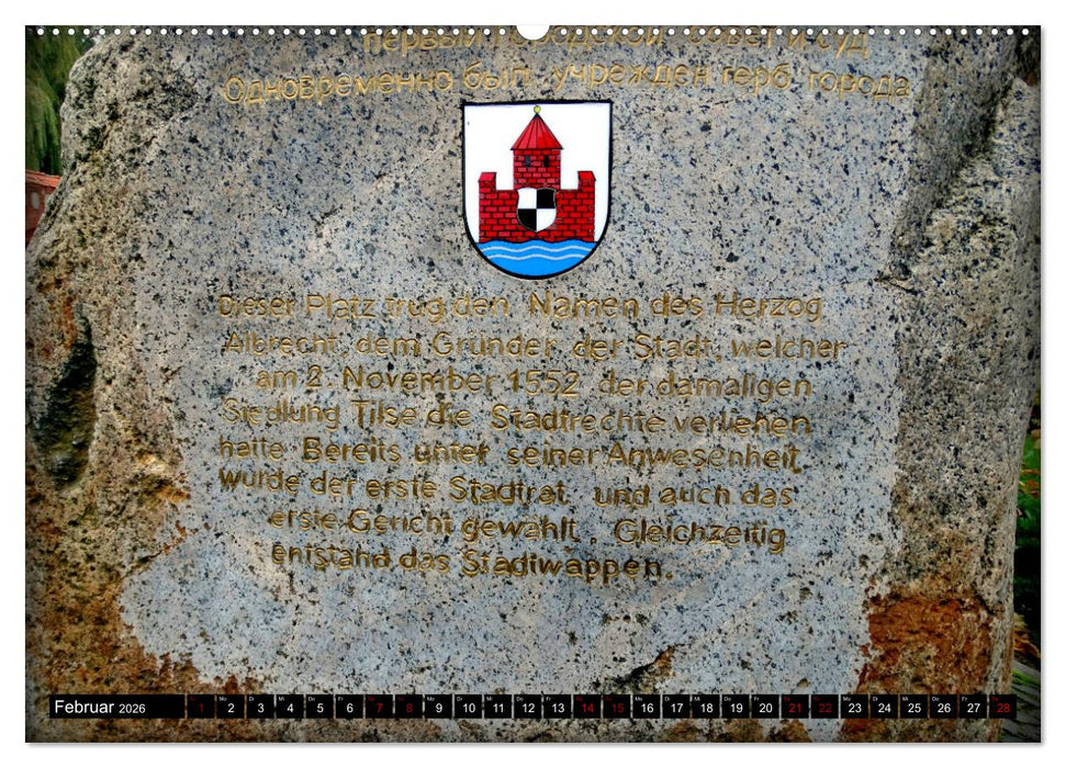 Tilsit - Grenzstadt an der Memel (CALVENDO Wandkalender 2026)