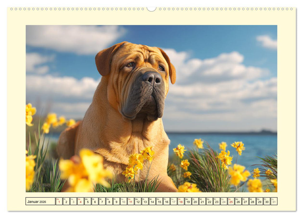 Der Tosa Inu. Japans legendärer Mastiff (CALVENDO Premium Wandkalender 2026)