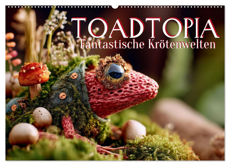 Toadtopia. Fantastische Krötenwelten (CALVENDO Wandkalender 2026)