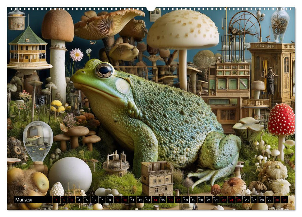 Toadtopia. Fantastische Krötenwelten (CALVENDO Wandkalender 2026)