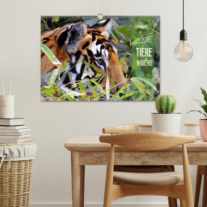Wilde Tiere Indiens (CALVENDO Wandkalender 2026)