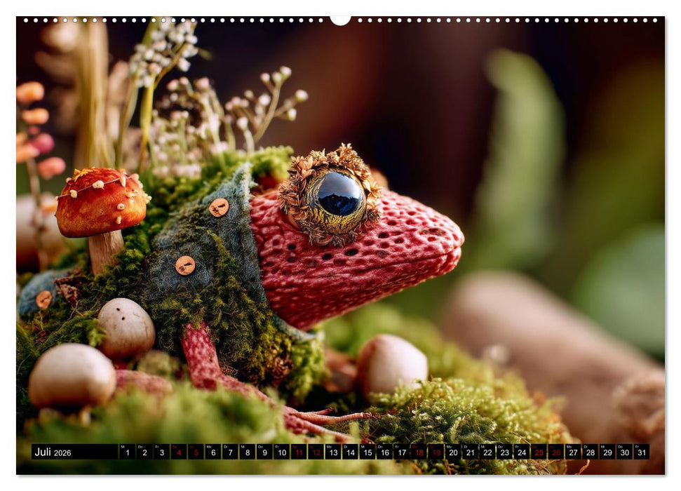 Toadtopia. Fantastische Krötenwelten (CALVENDO Premium Wandkalender 2026)