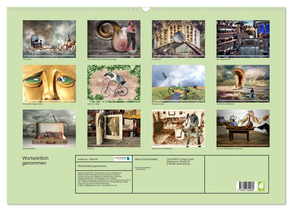 Wortwörtlich genommen (CALVENDO Wandkalender 2026)