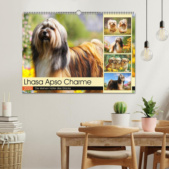 Lhasa Apso Charme. Die kleinen Hüter des Glücks (CALVENDO Wandkalender 2026)