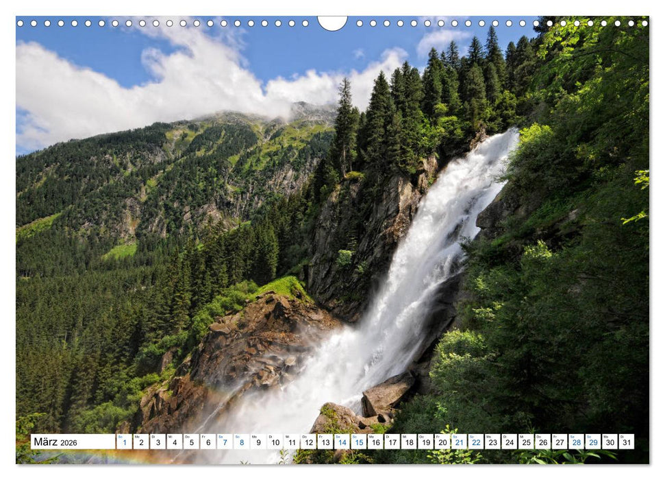 Krimmler Wasserfälle - Naturlandschaft Krimmler Achental (CALVENDO Wandkalender 2026)