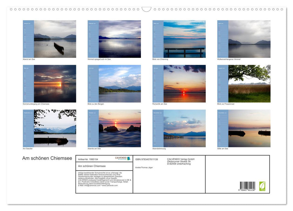 Am schönen Chiemsee (CALVENDO Wandkalender 2026)