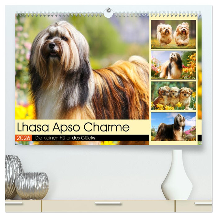 Lhasa Apso Charme. Die kleinen Hüter des Glücks (CALVENDO Premium Wandkalender 2026)