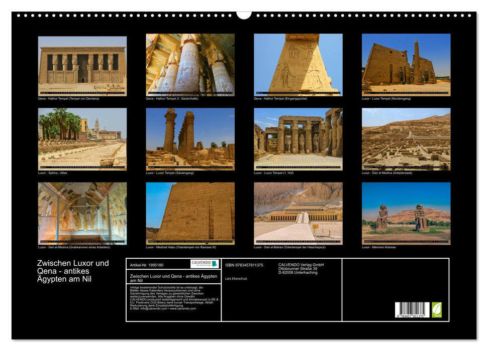 Zwischen Luxor und Qena - antikes Ägypten am Nil (CALVENDO Wandkalender 2026)