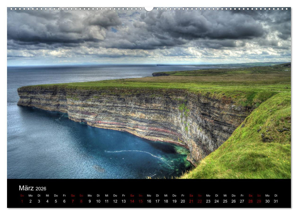 Irland - Rauhe Küste und Wilde Natur (CALVENDO Wandkalender 2026)
